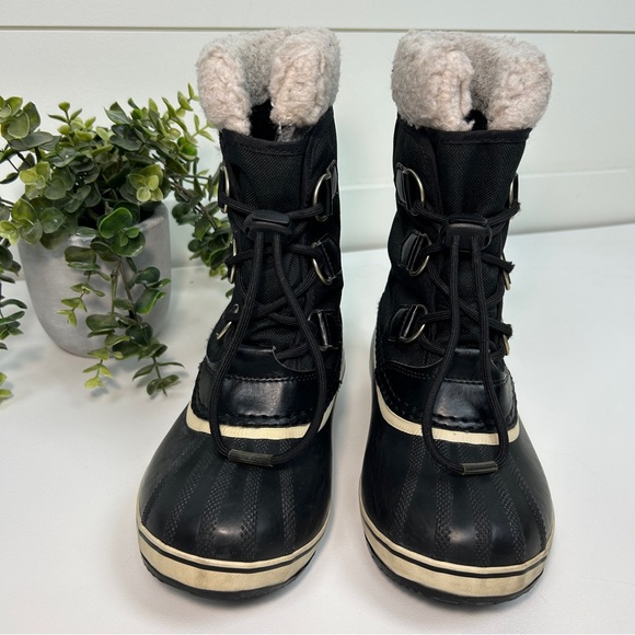 SOREL Black Boots Winter Shoes Yoot Pac Nylon Upper Waterproof Outdoor US Size 3 - Picture 6 of 12
